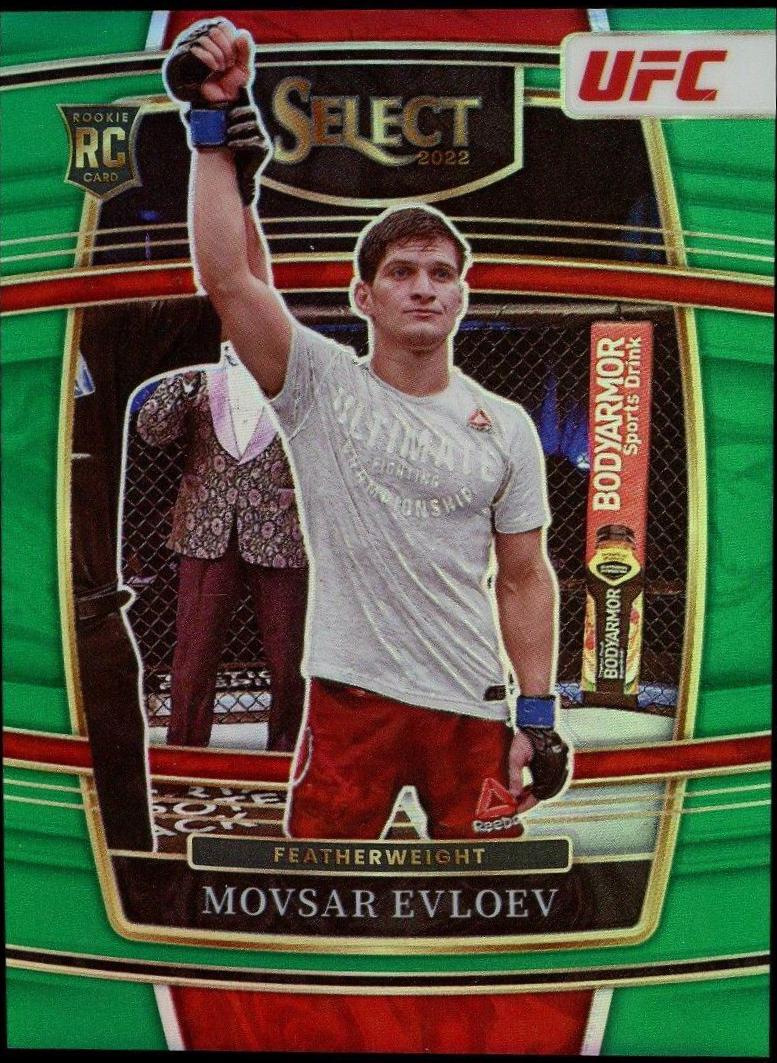 Movsar Evloev 2022 Panini Select UFC Mezzanine #360 Green