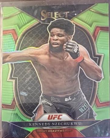 Kennedy Nzechukwu 2023 Panini Select UFC Concourse #77 Neon Green