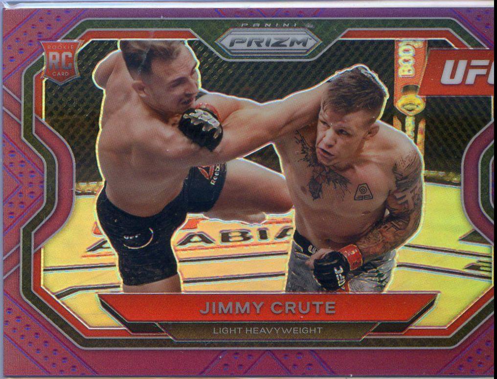 Jimmy Crute 2021 Panini Prizm UFC Base #170 Purple