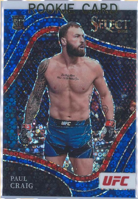 Paul Craig 2022 Panini Select UFC Octagonside #224 Blue Disco