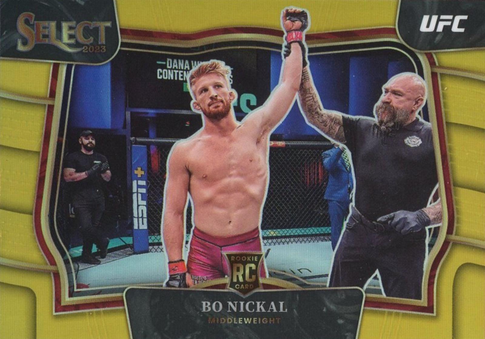 Bo Nickal 2023 Panini Select UFC Octagonside #284 Gold