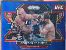 Georges St-Pierre 2022 Panini Prizm UFC Base #61 Blue