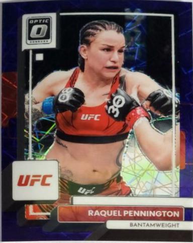 Raquel Pennington 2023 Panini Donruss Optic UFC Base #20 Purple Velocity