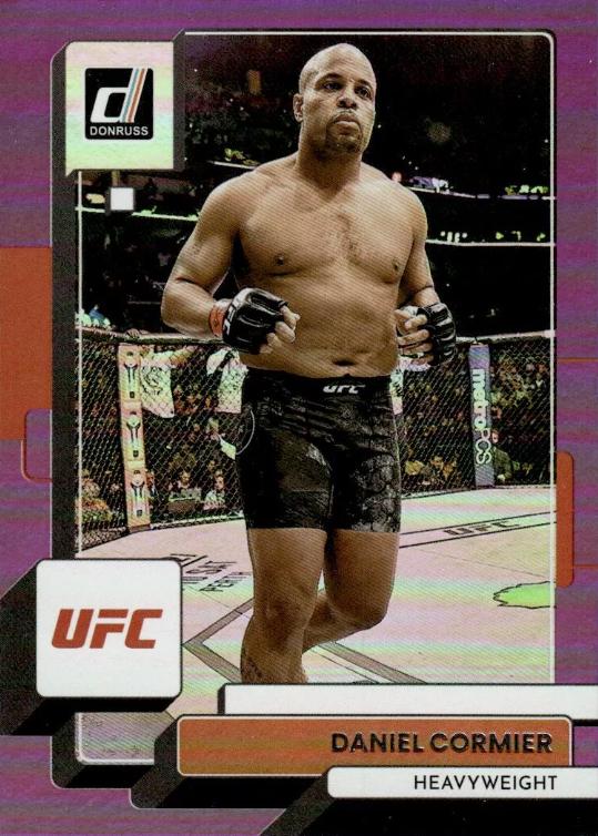 Daniel Cormier 2023 Panini Donruss UFC Base #13 Purple Flood