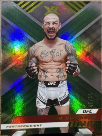 Cub Swanson 2023 Panini Chronicles UFC Base XR #298 Green