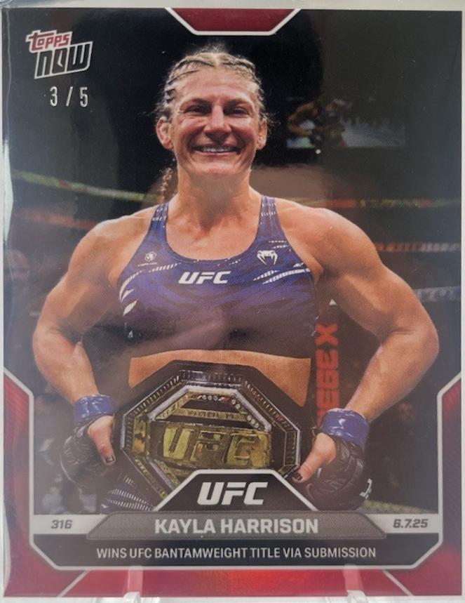 Kayla Harrison Topps Now UFC Base #16 Red Foil