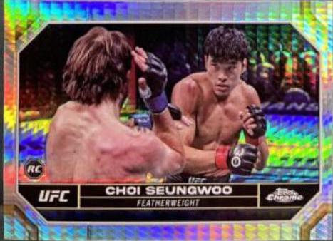 SeungWoo Choi 2024 Topps Chrome UFC Base #147 Prism Refractor