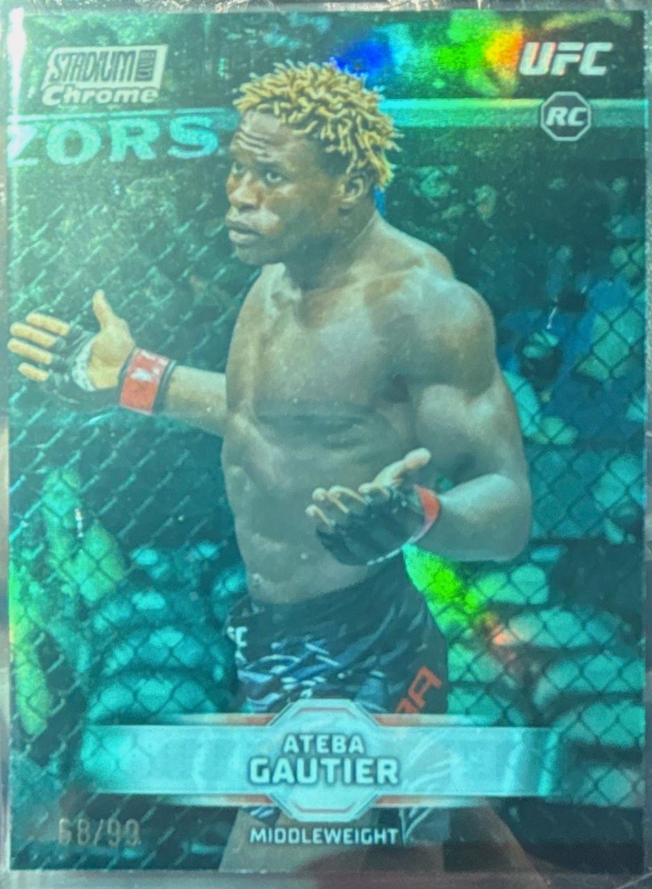 Ateba Gautier 2026 Topps Stadium Club UFC Chrome Base #CB-173 Orange Refractor