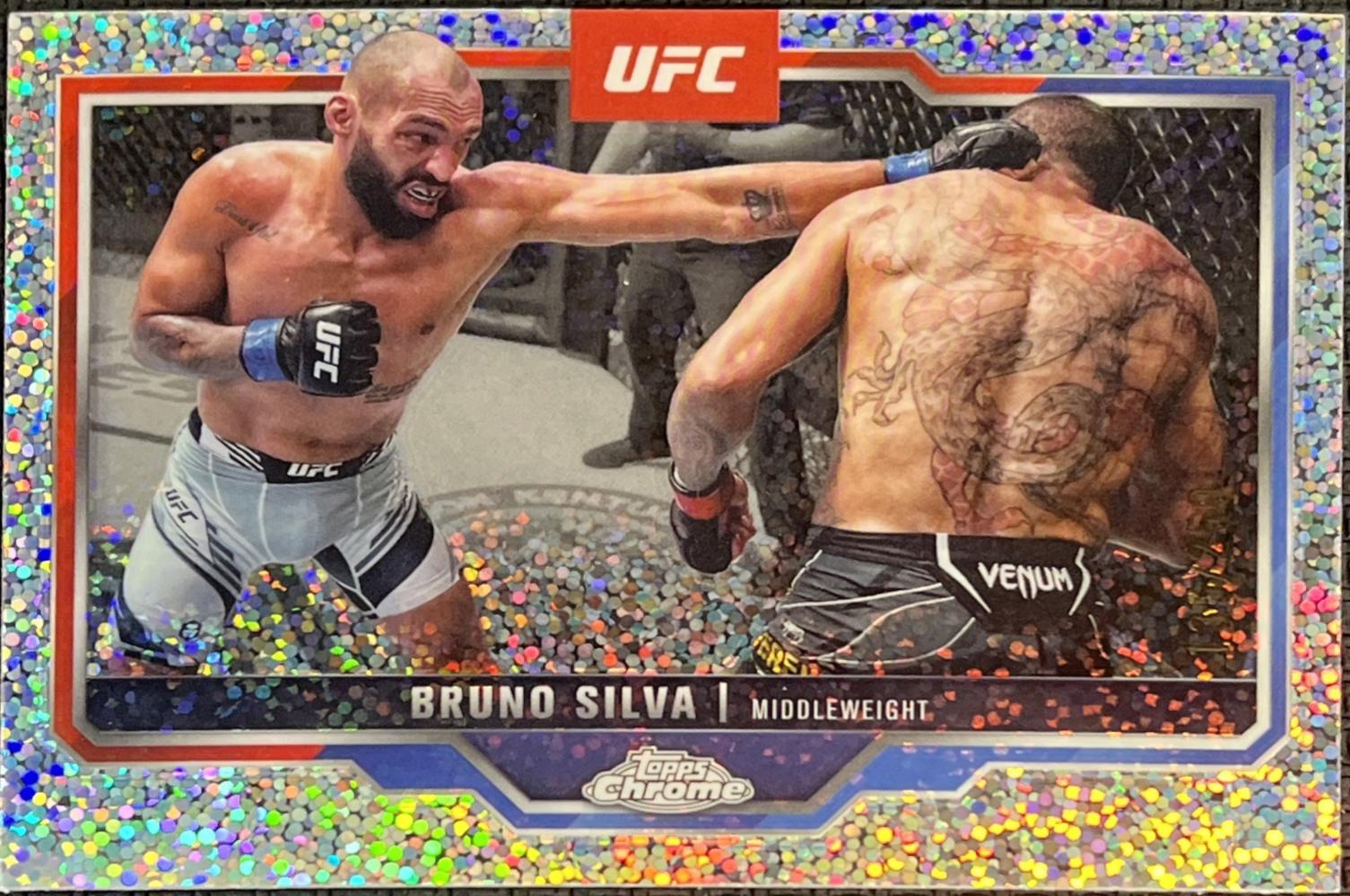 Bruno Silva 2025 Topps Chrome UFC Base #144 Speckle Refractor