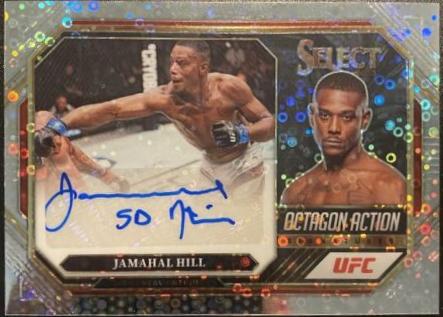 Jamahal Hill 2023 Panini Select UFC Octagon Action Signatures #34 Disco