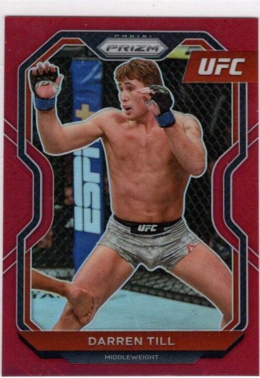 Darren Till 2021 Panini Prizm UFC Base #80 Red
