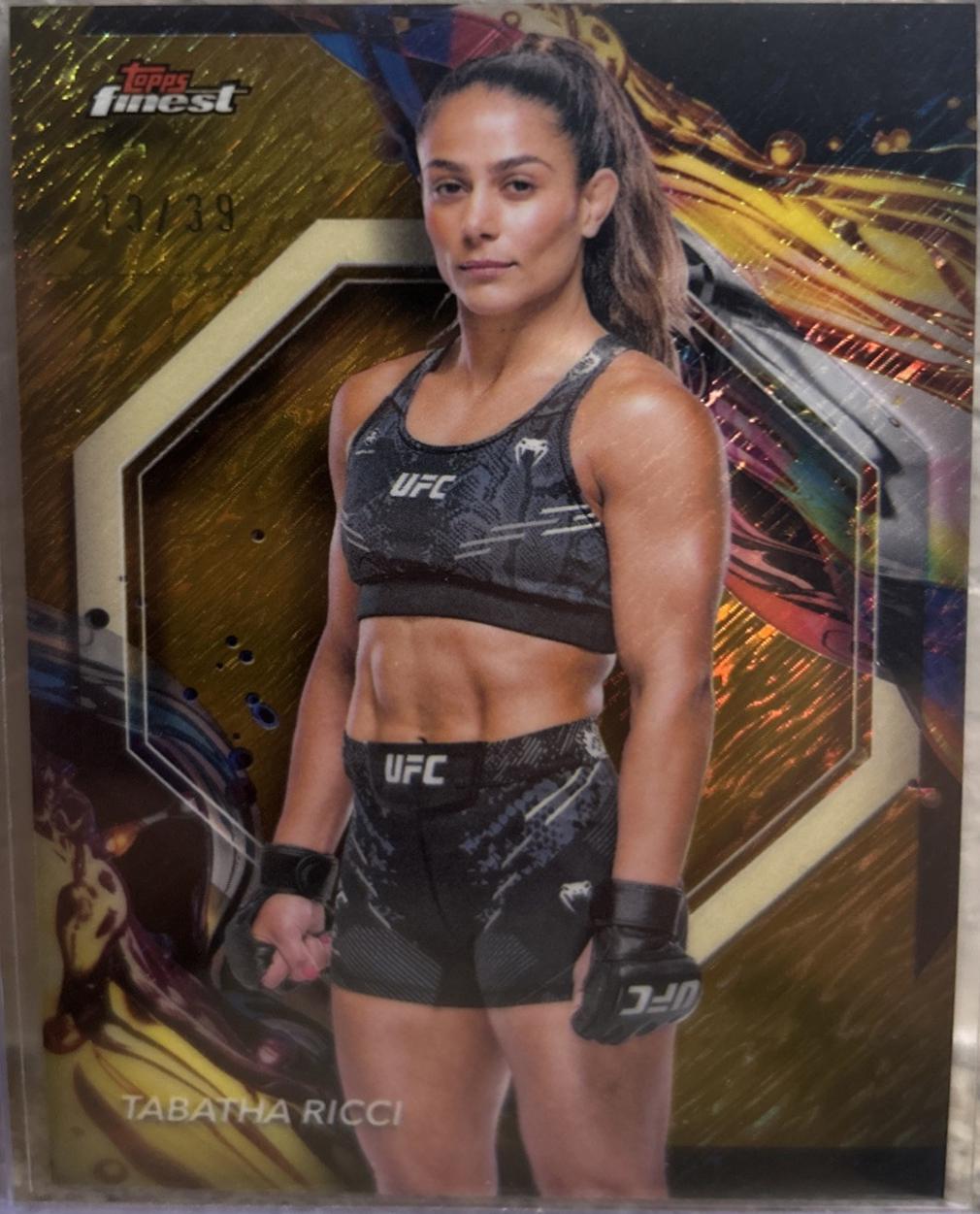 Tabatha Ricci 2024 Topps Finest UFC Base Uncommon #176 Gold Shimmer Refractor