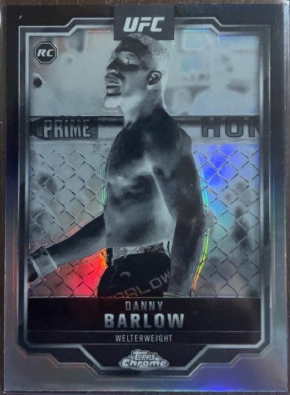 Danny Barlow 2025 Topps Chrome UFC Base #179 Negative Refractor