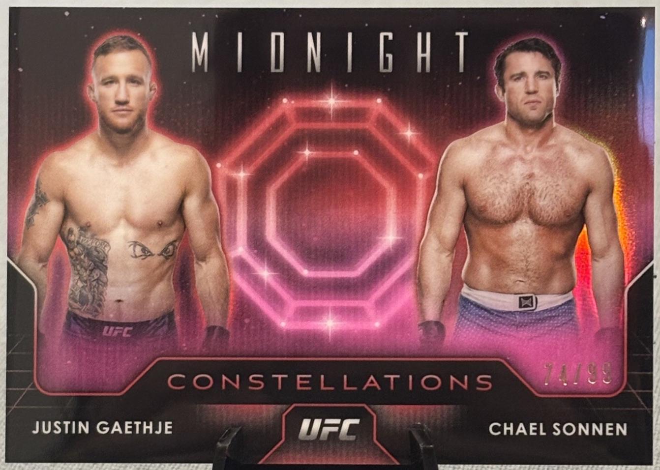 Chael Sonnen / Justin Gaethje 2024 Topps Midnight UFC Constellations #CO-11 Twilight