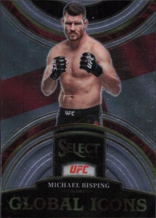 Michael Bisping 2023 Panini Select UFC Global Icons #25 Black