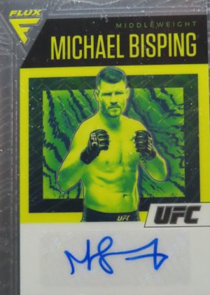 Michael Bisping 2021 Panini Chronicles UFC Flux Auto #47 Black