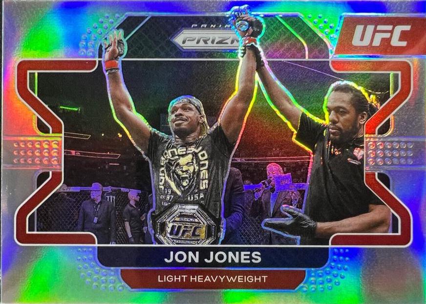 Jon Jones 2022 Panini Prizm UFC Base #4 Silver