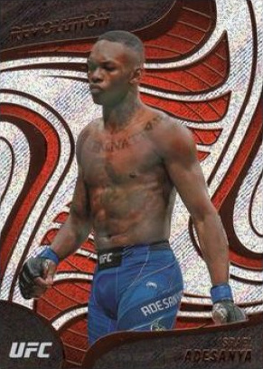 Israel Adesanya 2023 Panini Chronicles UFC Revolution #25 Galactic