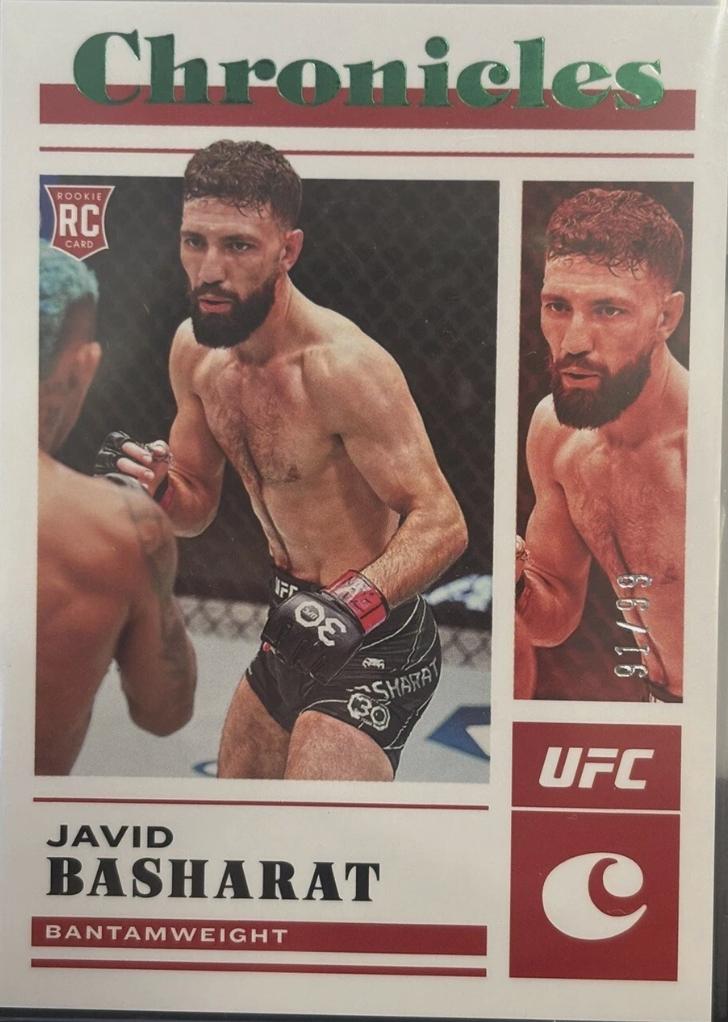 Javid Basharat 2023 Panini Chronicles UFC Base Chronicles #84 Green