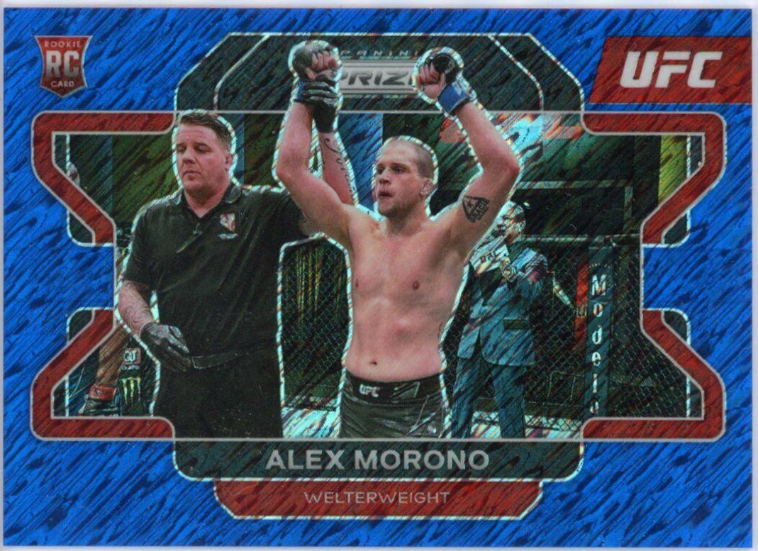 Alex Morono 2022 Panini Prizm UFC Base #25 Blue Shimmer