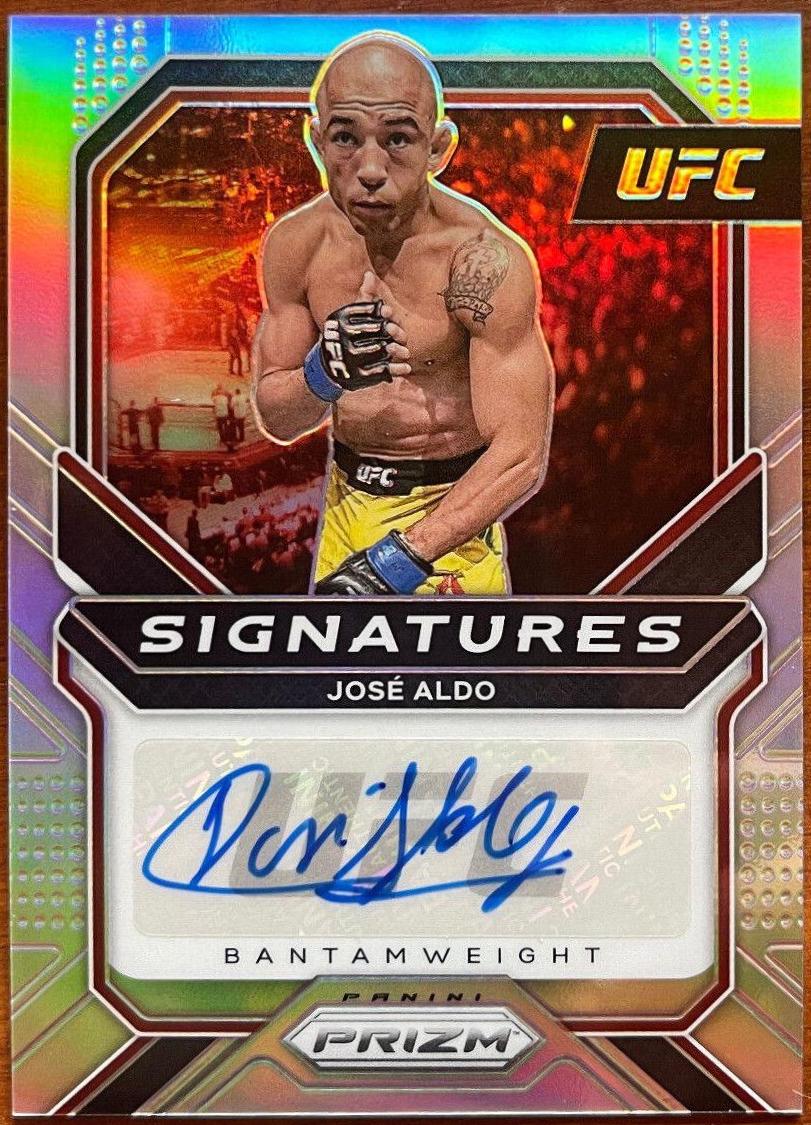 José Aldo 2021 Panini Prizm UFC Signatures #2 Silver