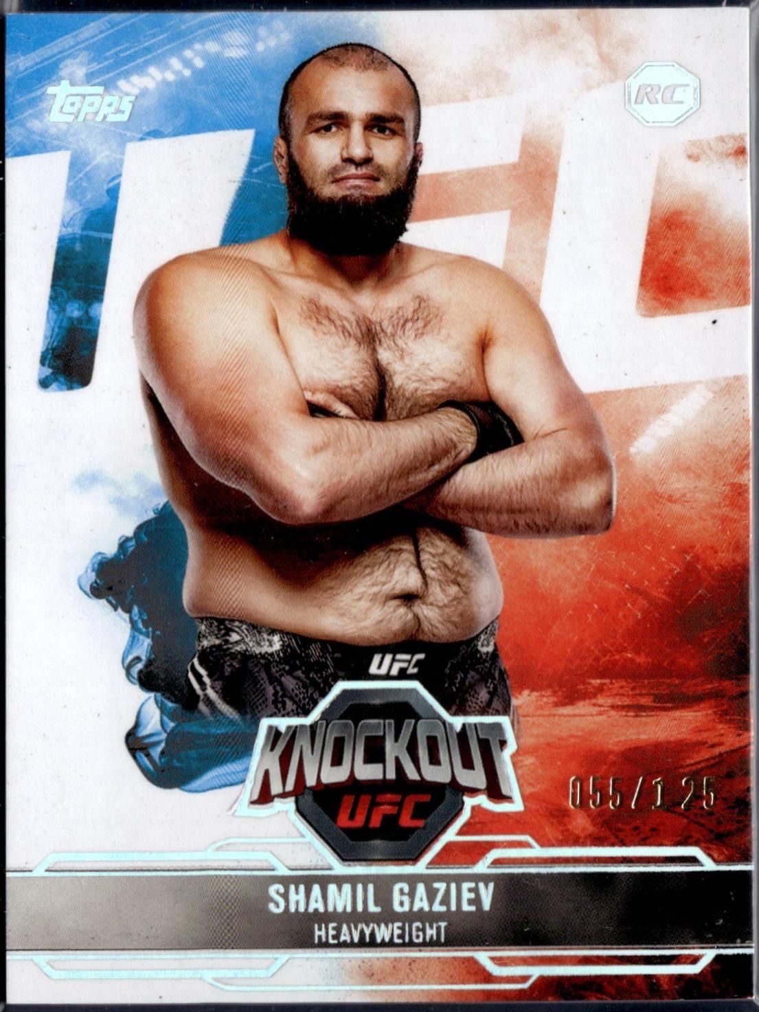 Shamil Gaziev 2025 Topps Knockout UFC Base #42 Holo Silver
