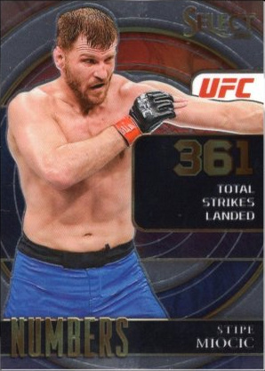 Stipe Miocic 2022 Panini Select UFC Select Numbers #5 Black Flash