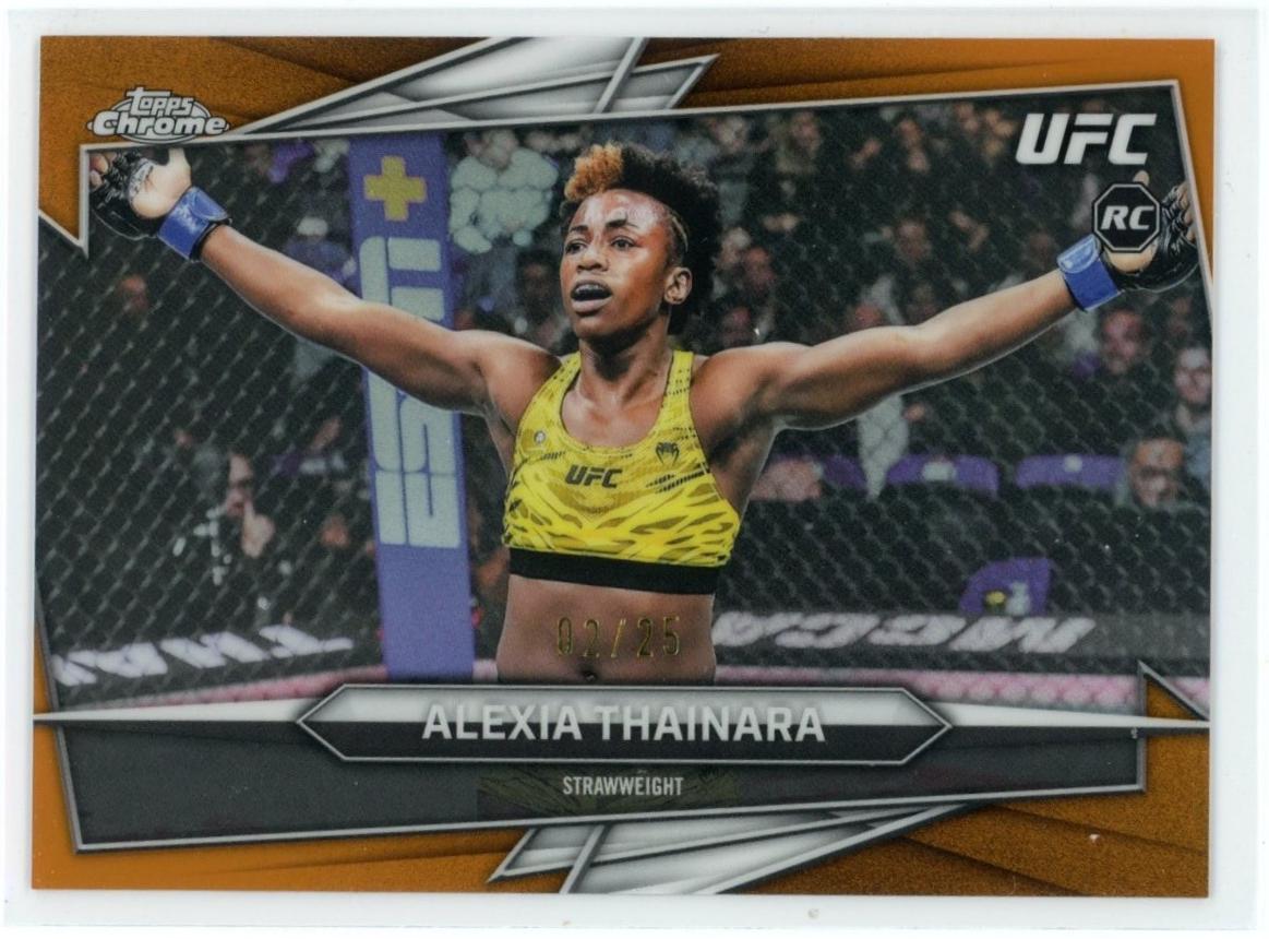 Alexia Thainara 2026 Topps Chrome UFC Base #191 Orange Refractor