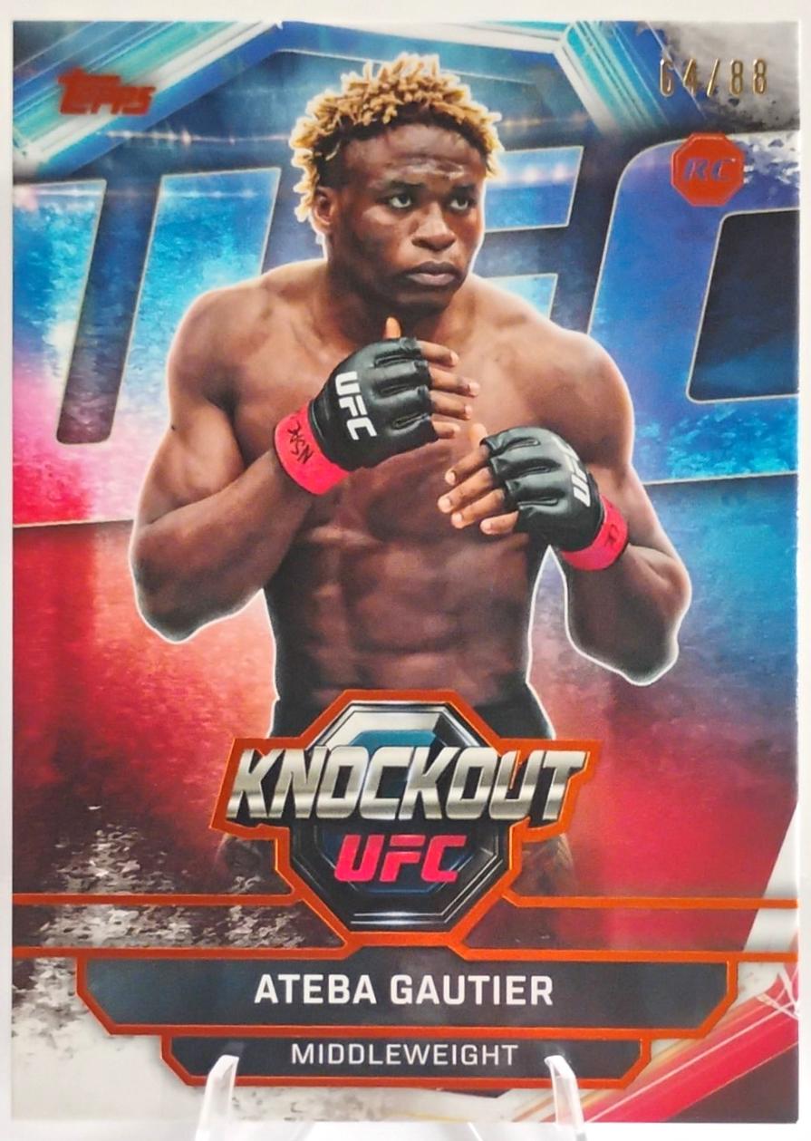 Ateba Gautier 2026 Topps Knockout UFC Base #96 Orange