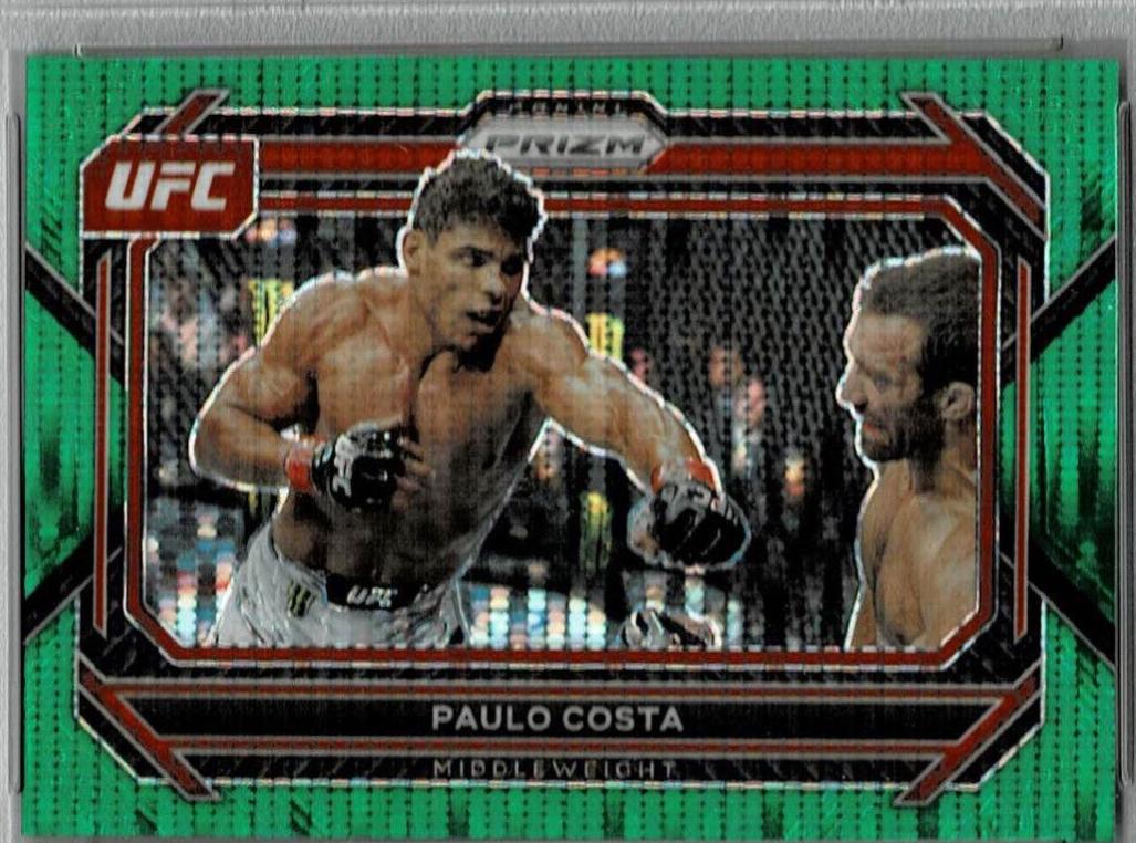 Paulo Costa 2023 Panini Prizm UFC Base #79 Green Pulsar