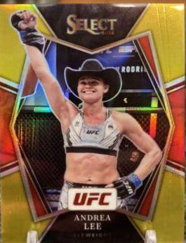 Andrea Lee 2022 Panini Select UFC Premier Level #166 Gold