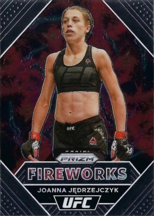 Joanna Jędrzejczyk 2021 Panini Prizm UFC Fireworks #7 Black