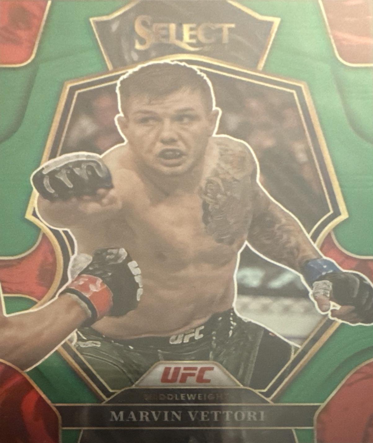 Marvin Vettori 2023 Panini Select UFC Premier Level #176 Green Disco