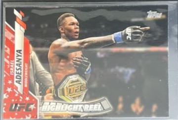 Israel Adesanya 2020 Topps UFC Base #100 Independence Day