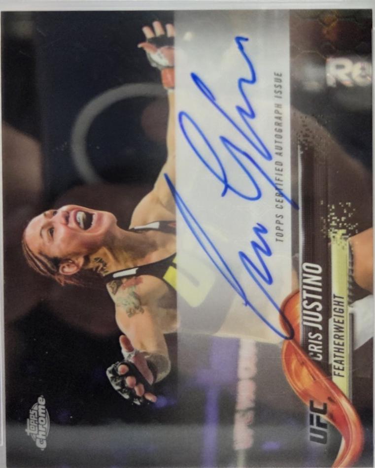 Cris Justino 2018 Topps Chrome UFC Fighter Autographs #FA-CJ Octofractor