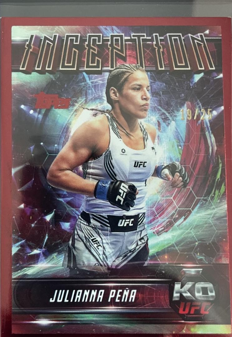 Julianna Peña 2025 Topps Knockout UFC Inception #IN-38 Red