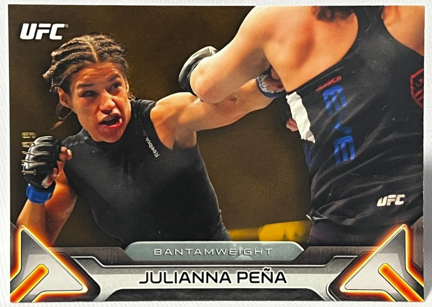 Julianna Peña 2016 Topps UFC Knockout Base #85 Gold