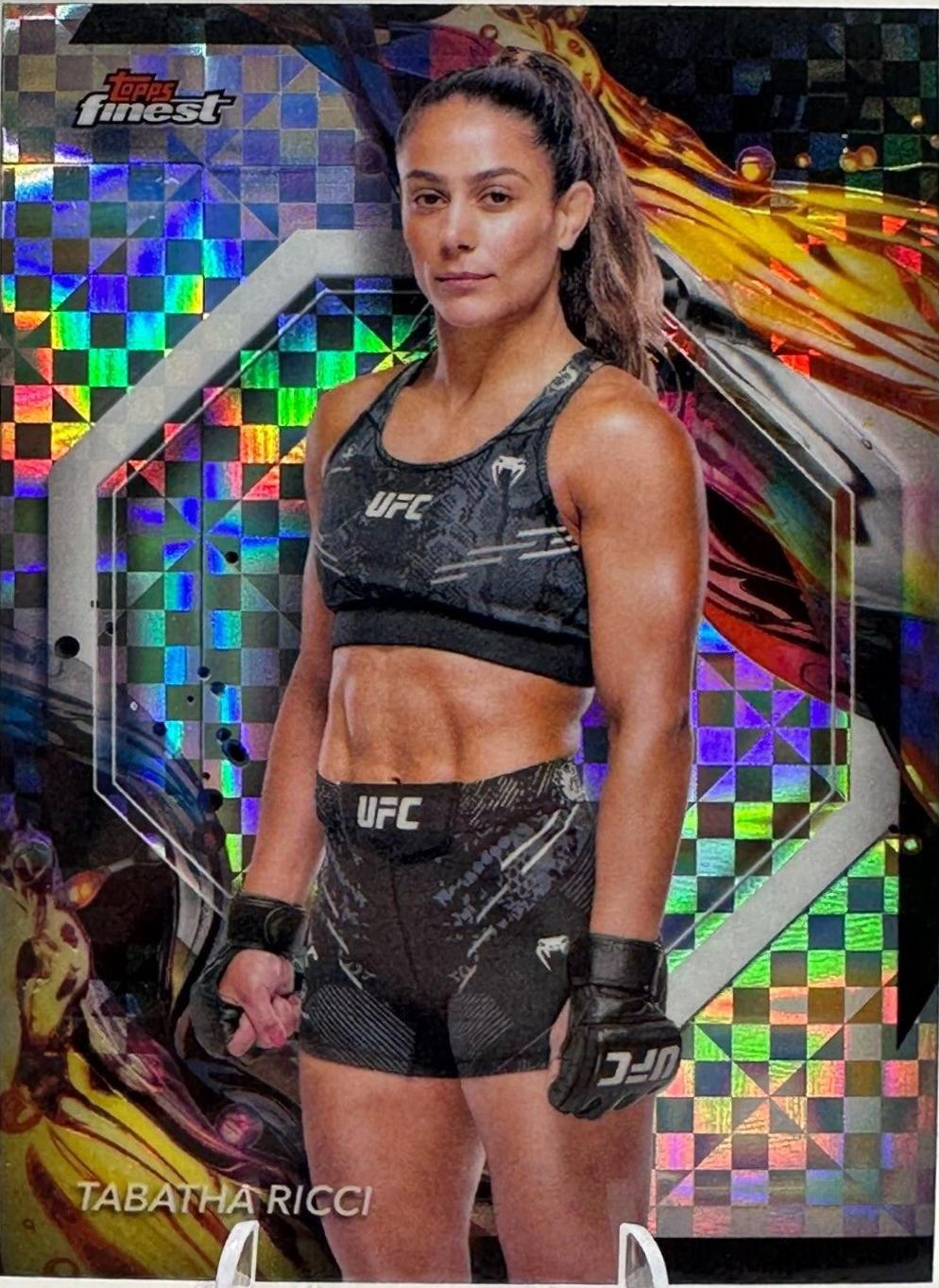 Tabatha Ricci 2024 Topps Finest UFC Base Uncommon #176 Checkerboard Refractor