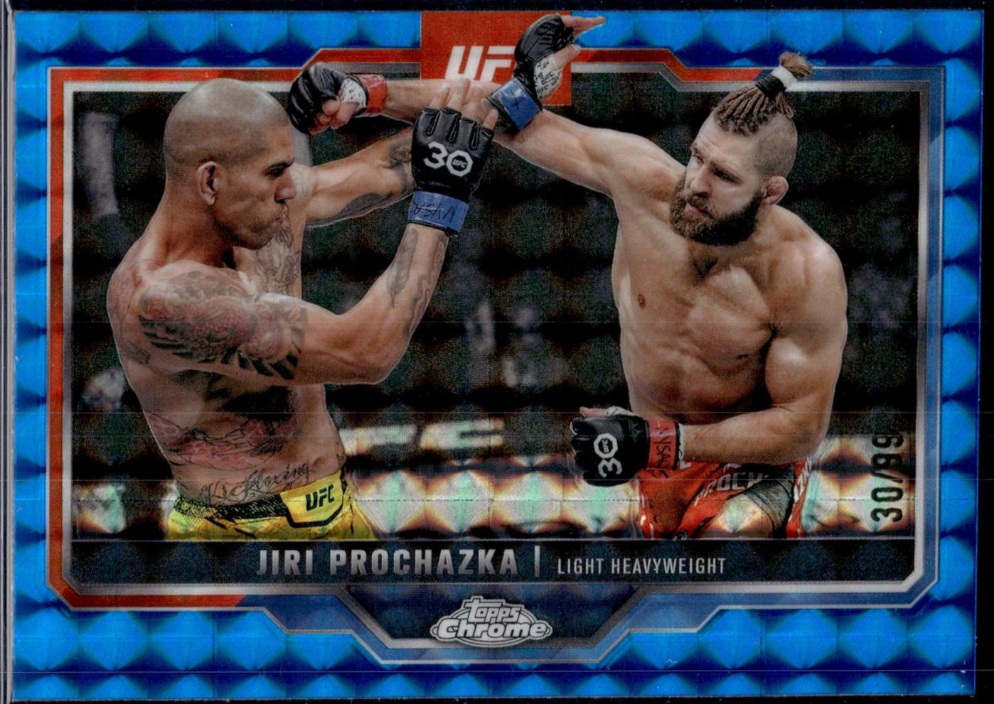 Jiri Prochazka 2025 Topps Chrome UFC Base #70 Blue Geometric Refractor
