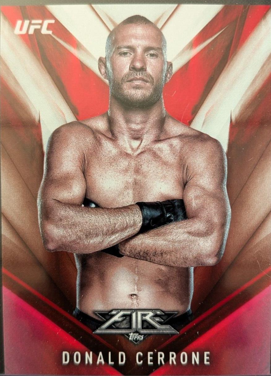 Donald Cerrone 2017 Topps UFC Fire Base #44 Red