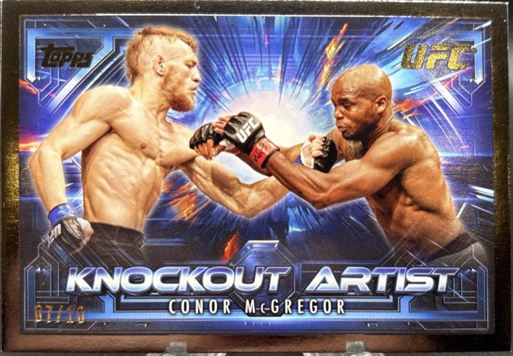 Conor McGregor 2025 Topps Knockout UFC Knockout Artists #KA-4 Black