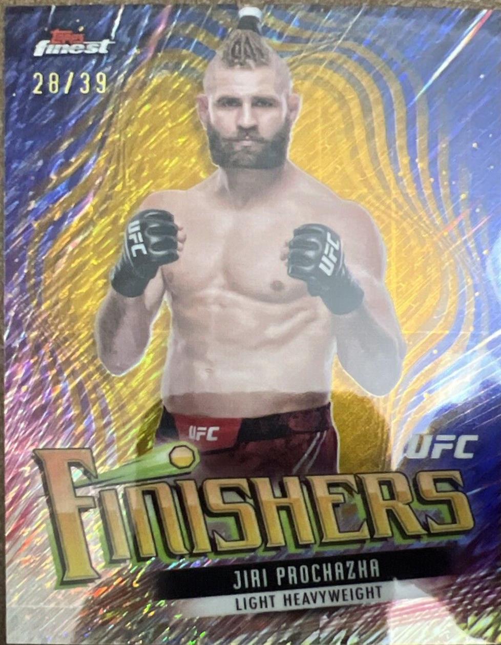 Jiri Prochazka 2024 Topps Finest UFC Base Common #78 Gold Shimmer Refractor