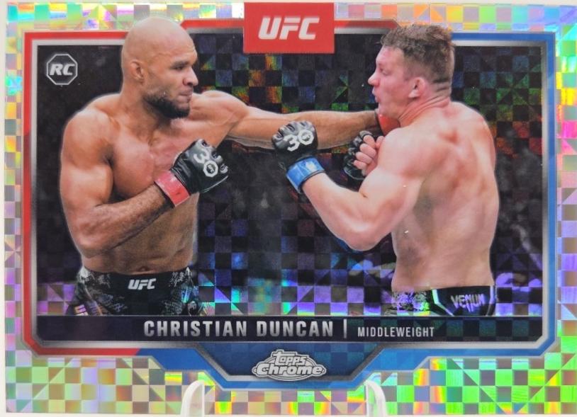 Christian Duncan 2025 Topps Chrome UFC Base #51 X-Fractor