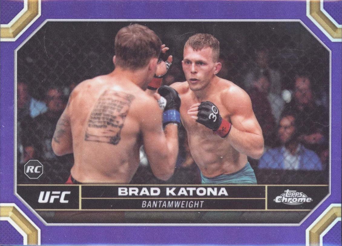 Brad Katona 2024 Topps Chrome UFC Base #1 Purple Refractor