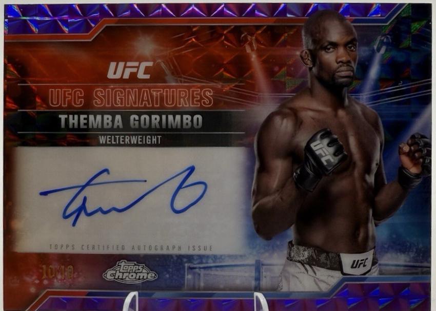 Themba Gorimbo 2025 Topps Chrome UFC UFC Signatures #SIG-TG Geometric Black Refractor