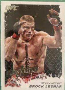 Brock Lesnar 2011 Topps UFC Moment of Truth Base #147 Independence Edition