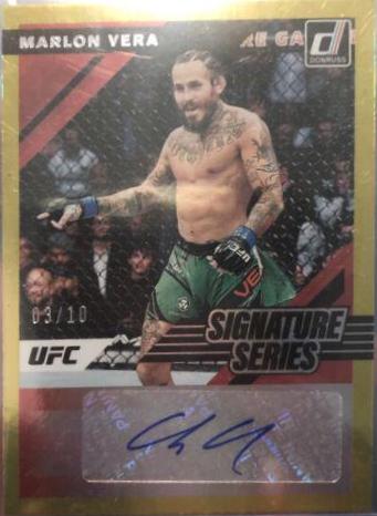 Marlon Vera 2022 Panini Donruss UFC Signature Series #55 Gold