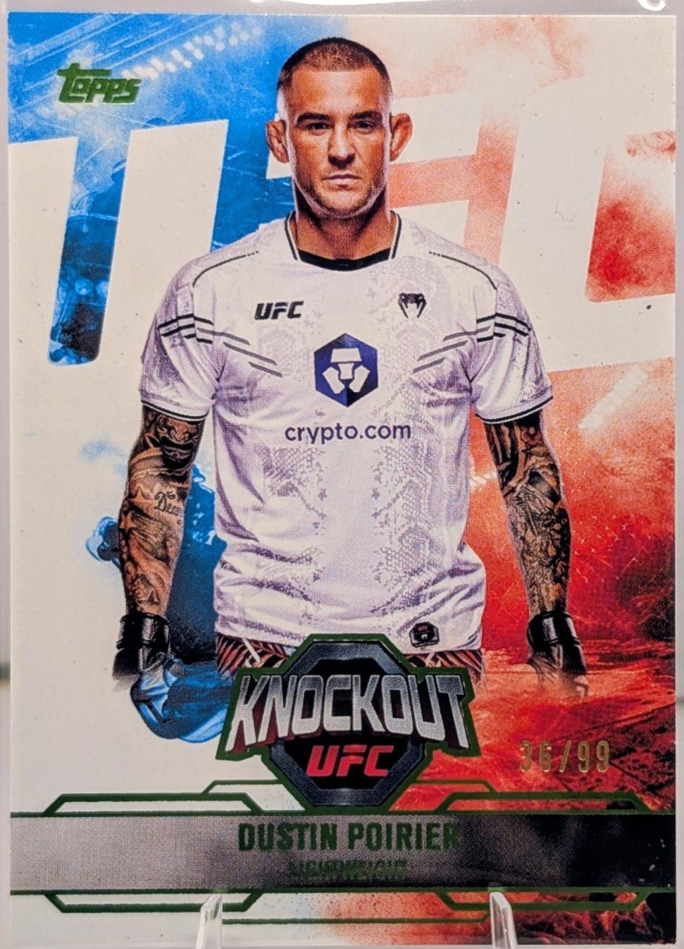 Dustin Poirier 2025 Topps Knockout UFC Base #10 Lime Green