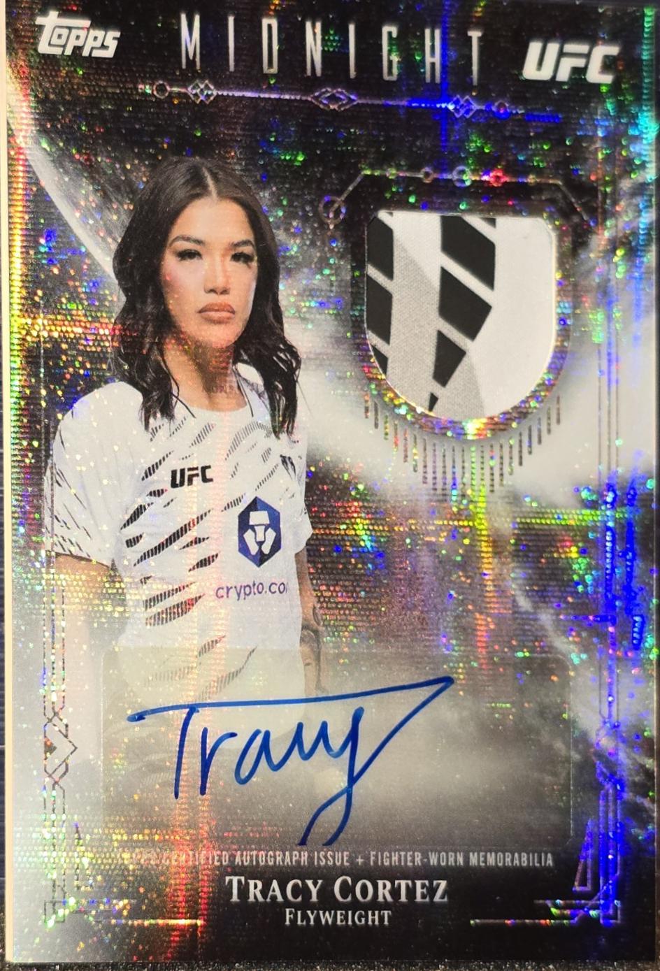 Tracy Cortez 2026 Topps Midnight UFC Relic Autographs #VRA-TC Daybreak