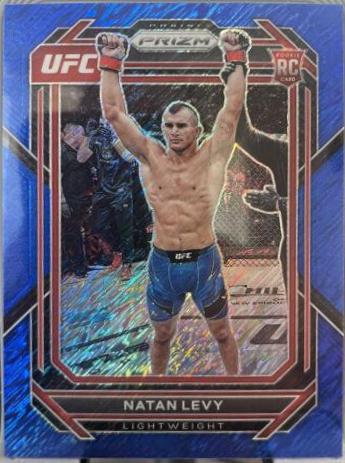 Natan Levy 2023 Panini Prizm UFC Base #176 Blue Shimmer